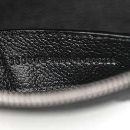 Balenciaga Grained Calfskin Cities Paris XXS Ville Top Handle Bag Black White 8 of 11