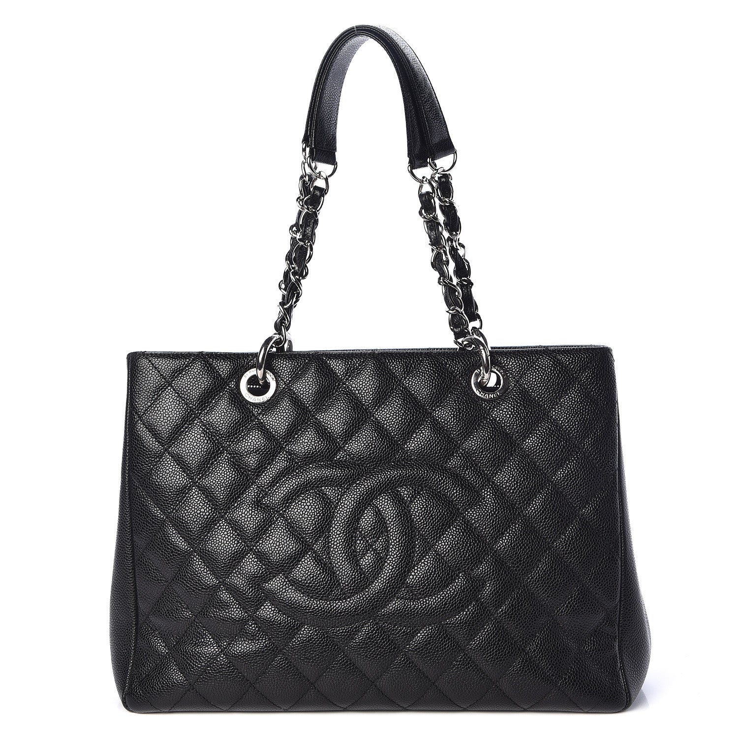 Chanel Caviar Quilted Grand Shopping Tote GST Black 1 of 12