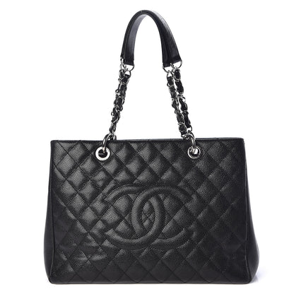 Chanel Caviar Quilted Grand Shopping Tote GST Black 1 of 12