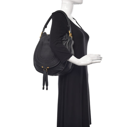Chloe Calfskin Medium Marcie Hobo Black 2 of 10