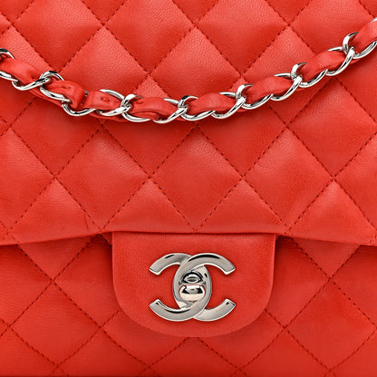 Chanel Lambskin Quilted Medium Single Flap Red 8 of 12