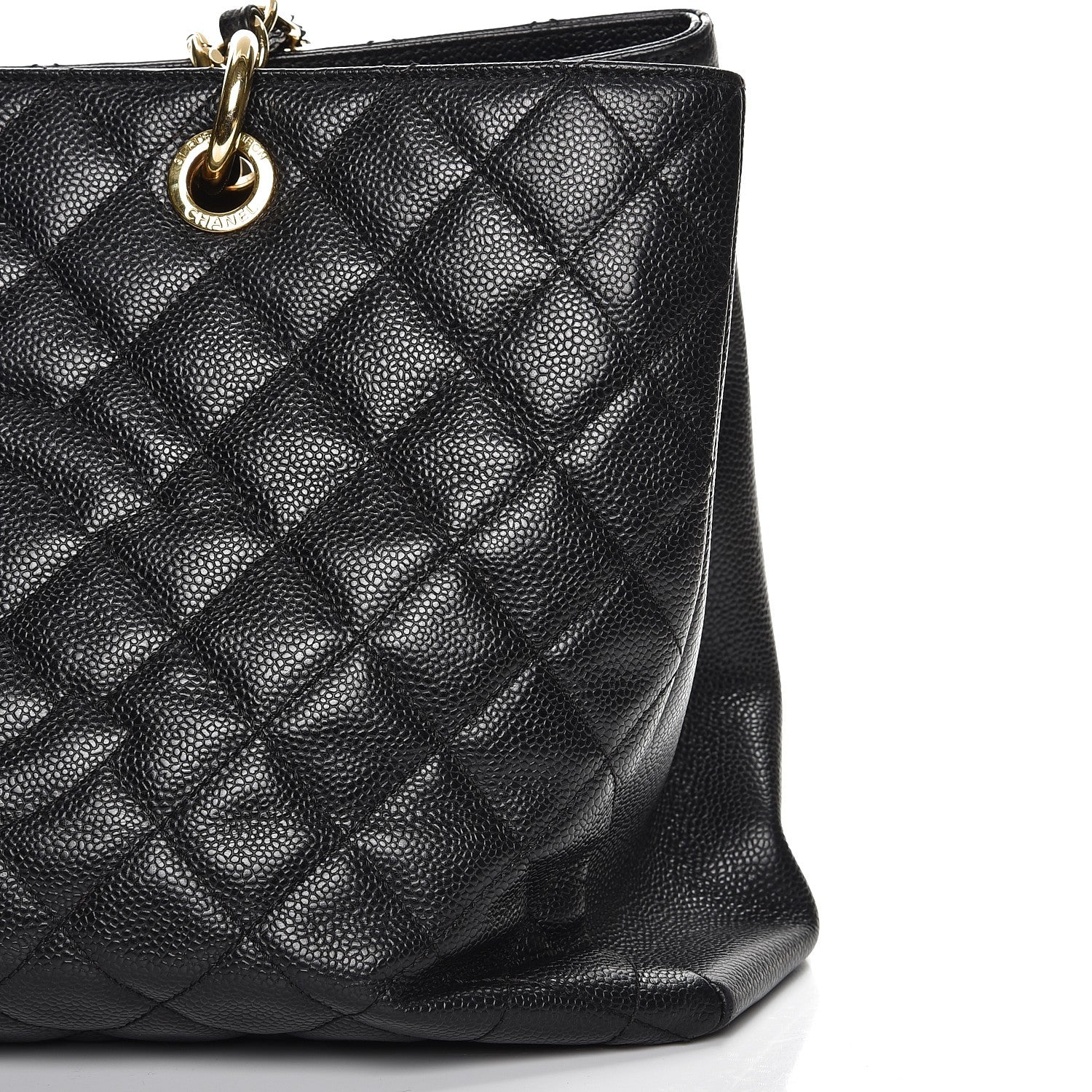 Chanel Caviar Quilted XL Grand Shopping Tote GST Black 14 of 14
