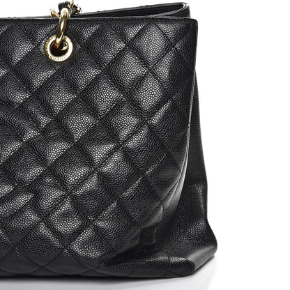 Chanel Caviar Quilted XL Grand Shopping Tote GST Black 14 of 14