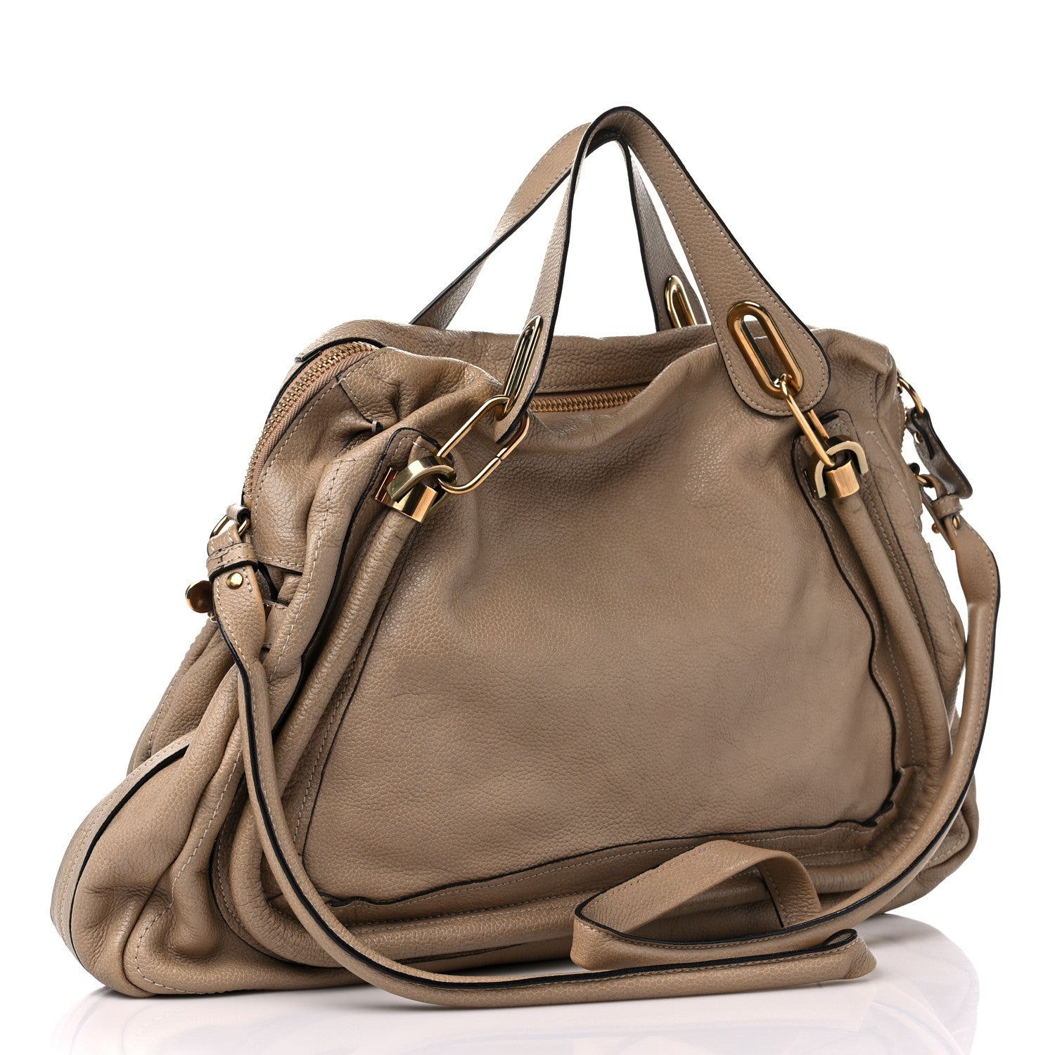 Chloe Calfskin Medium PARATY Barbour Khaki 3 of 15