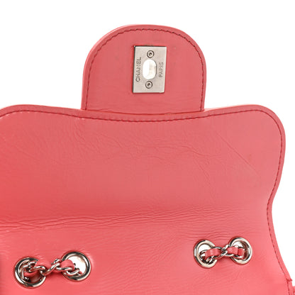 Chanel Crumpled Calfskin PVC Quilted Flap Pink 10 of 20