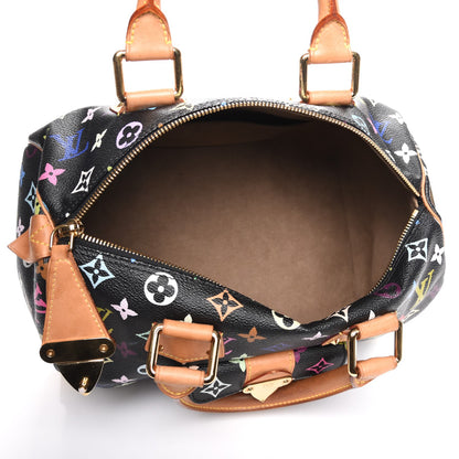Louis Vuitton Monogram Multicolor Speedy 30 Black 5 of 7