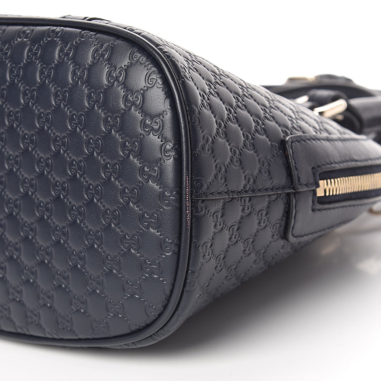 Soft Microguccissima Mini Dome Bag Blue