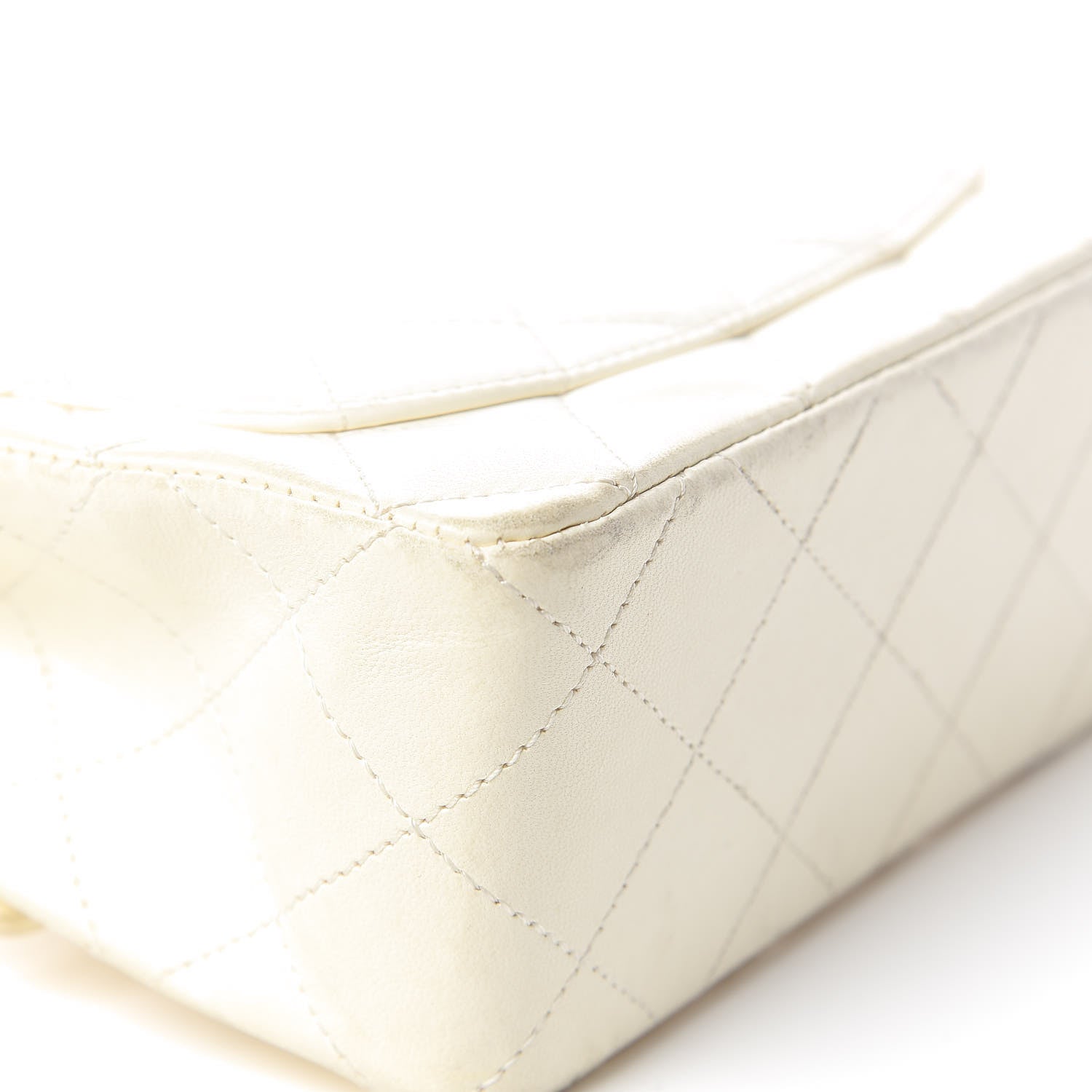 Chanel Lambskin Quilted Mini Square Flap White 16 of 31