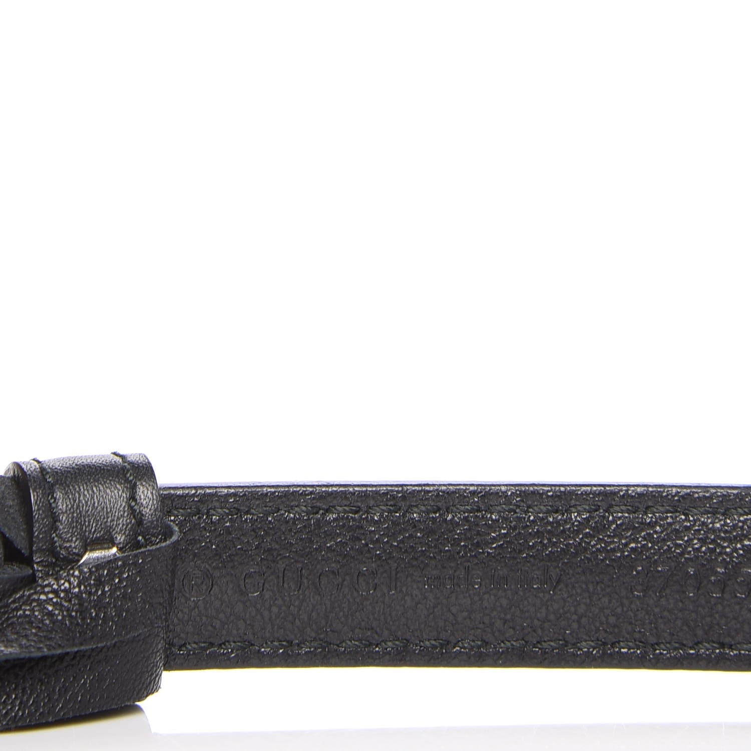 Gucci Moon Calfskin Nickel Interlocking G 20mm Belt 105 42 Black 6 of 7