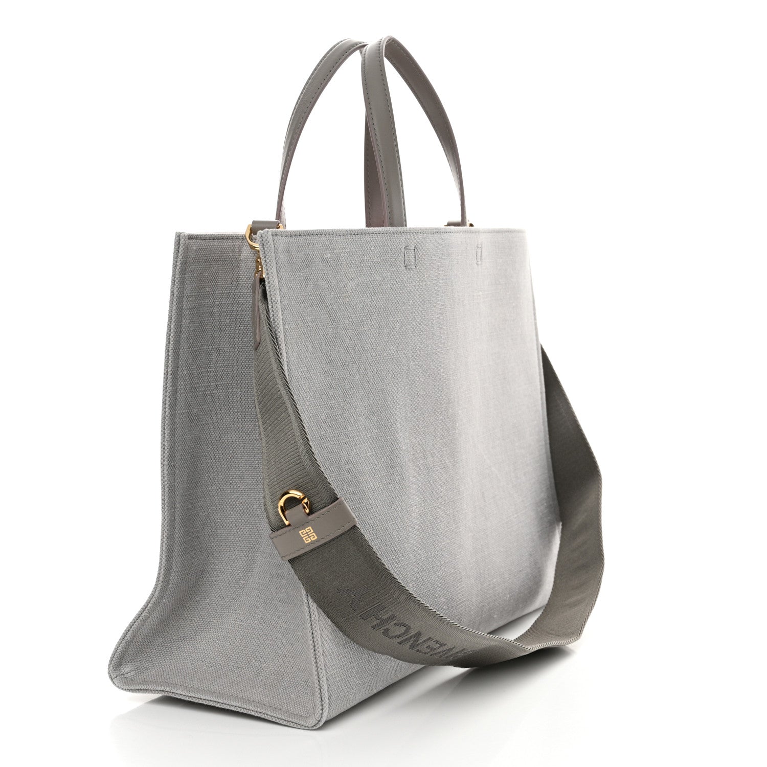 Givenchy Canvas Embroidered Medium G-Tote Grey Pink 3 of 11