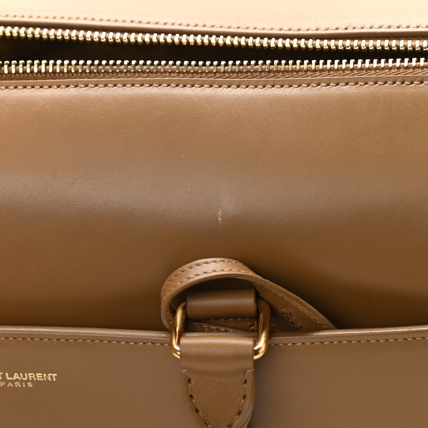 Saint Laurent Calfskin Classic Duffle 6 Camel 11 of 11