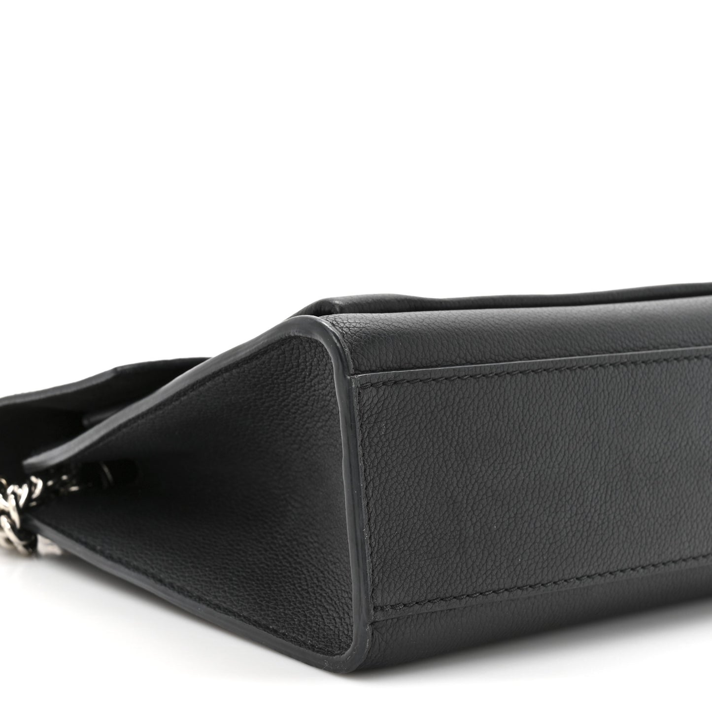 Soft Calfskin Mylockme Chain Bag BB Black