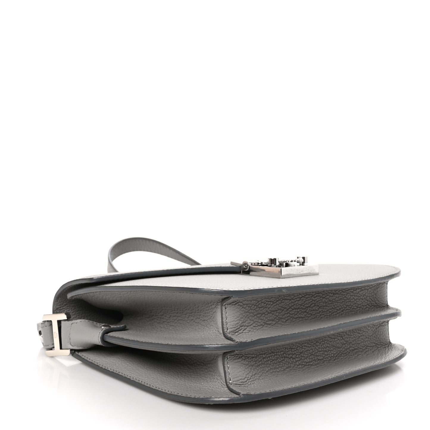 Grained Calfskin Patricia Park Avenue Crossbody Bag Arch Grey