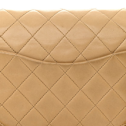 Chanel Lambskin Quilted Medium Double Flap Beige 12 of 14
