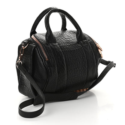 Alexander Wang Pebbled Lambskin Rockie Black Rose Gold Hardware 2 of 7