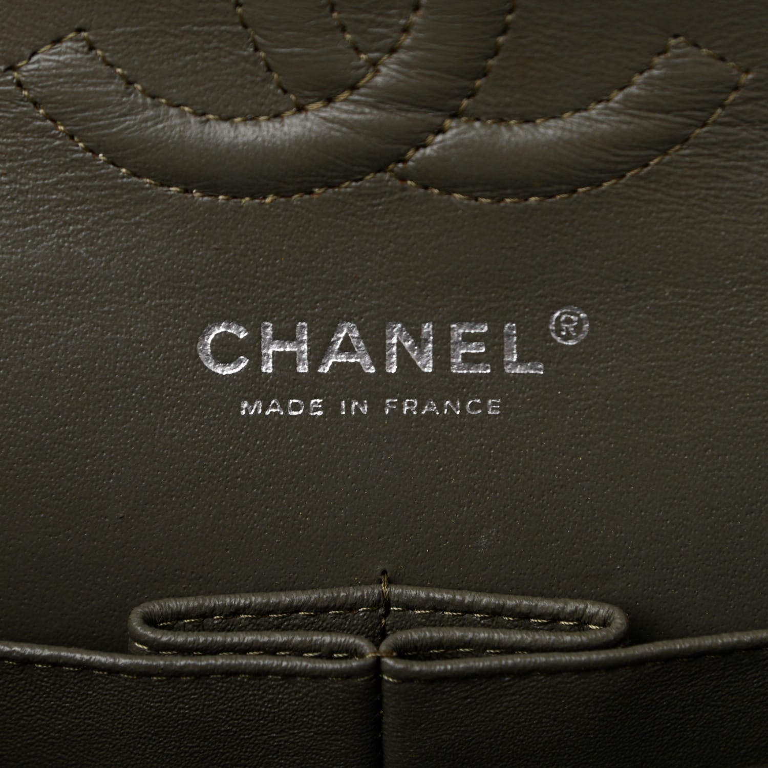 Chanel Caviar Quilted Medium Double Flap Dark Grey 6 of 13