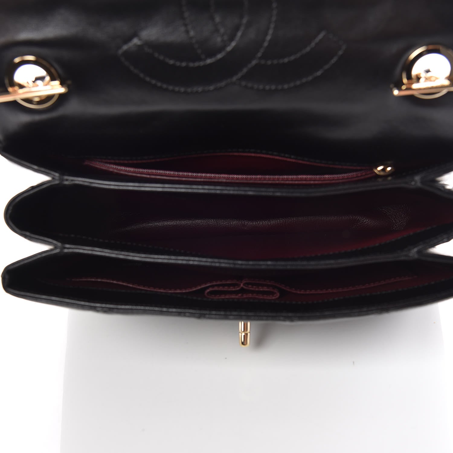 Chanel Lambskin Quilted Small Trendy CC Dual Handle Flap Bag Black 8 of 10