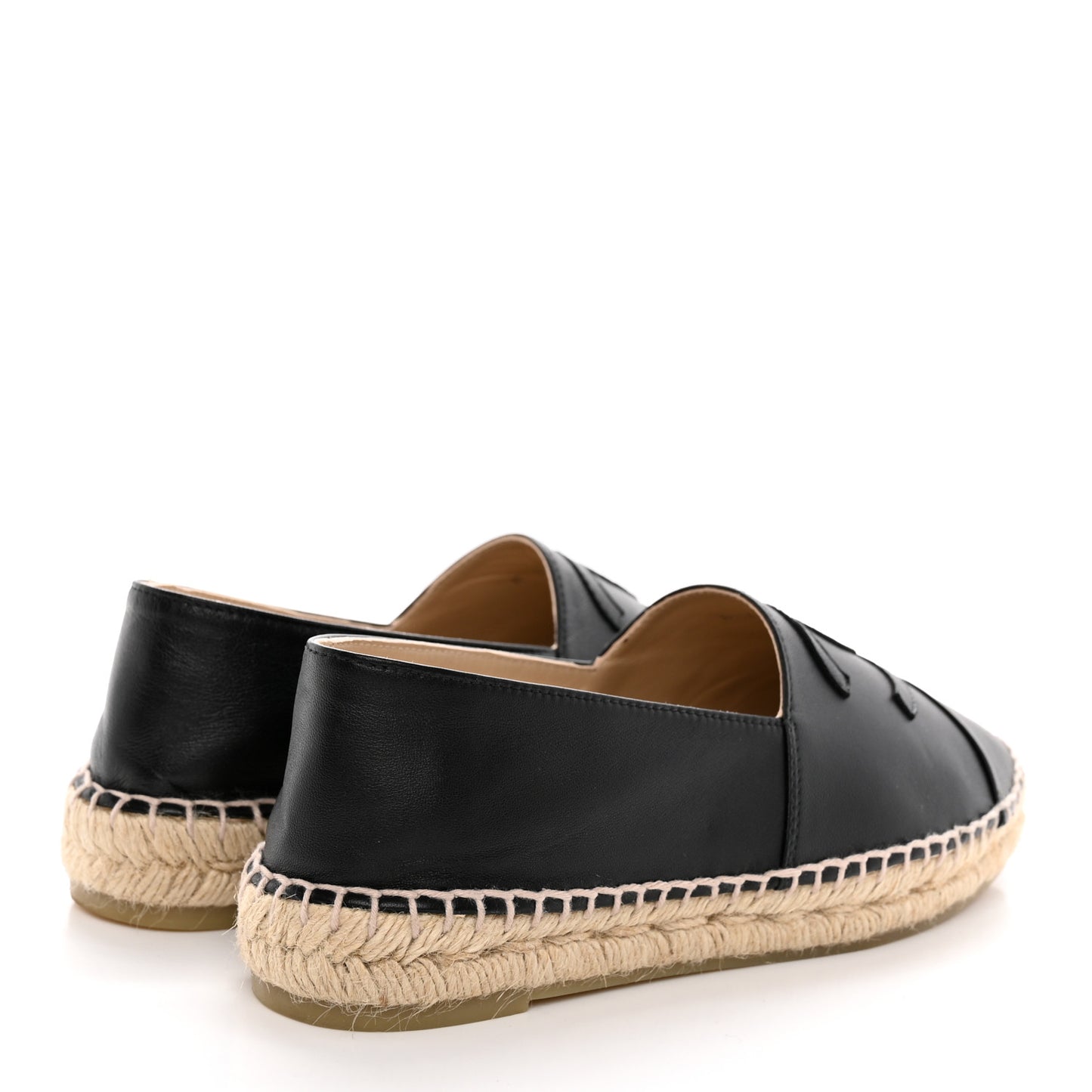 Lambskin CC Espadrilles 37 Black