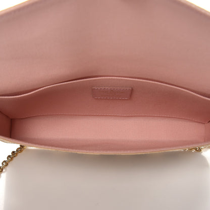 Louis Vuitton Damier Azur Pochette Felicie Chain Wallet Rose Ballerine 5 of 8
