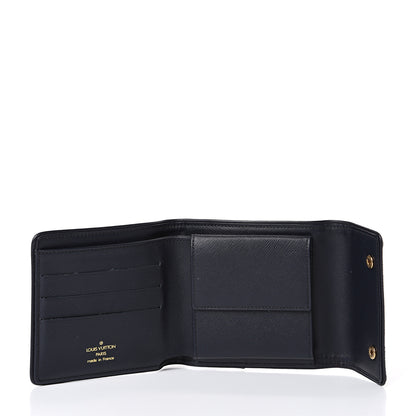Louis Vuitton Mini Monogram Compact Wallet Blue 4 of 9
