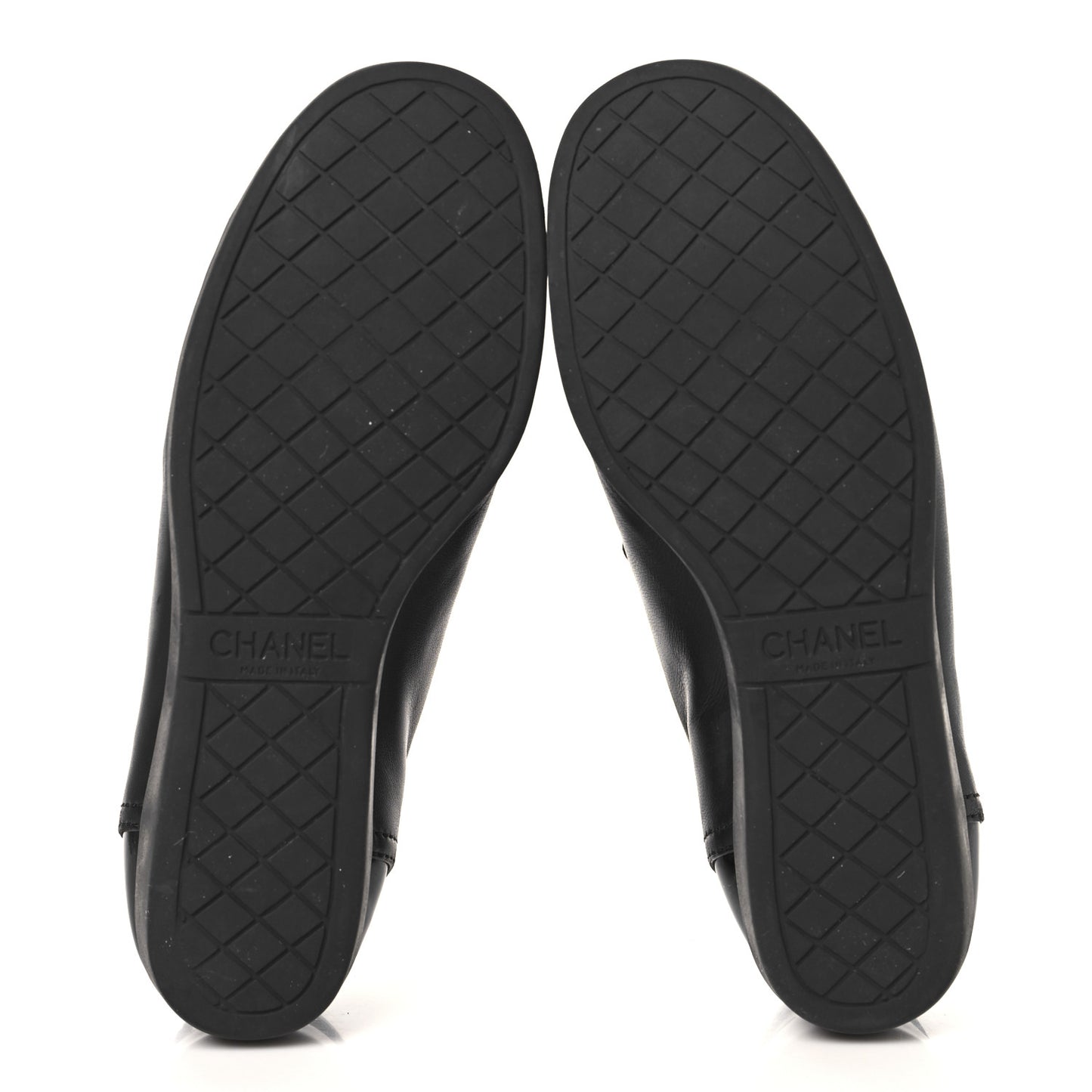 Lambskin Patent Cap Toe CC Sneakers 39.5 Black