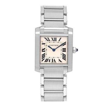 Cartier Stainless Steel 25mm Tank Francaise Quartz Watch 1 of 5