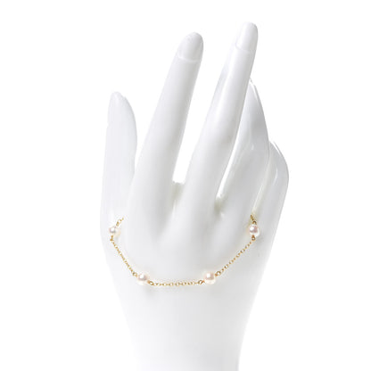 Tiffany 18K Yellow Gold Pearl 5.5-6mm Elsa Peretti Pearls By The Yard Bracelet 2 of 5