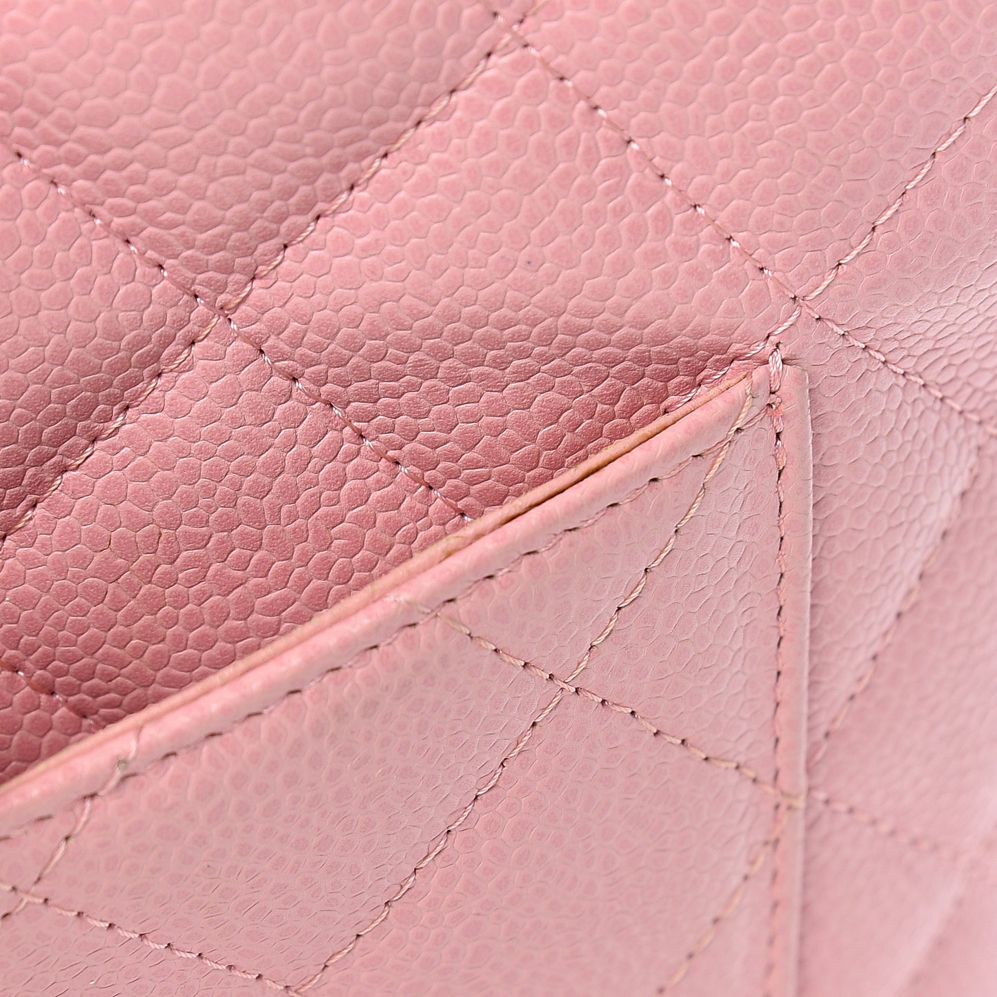 Caviar Quilted Petit Shopping Tote PST Pink