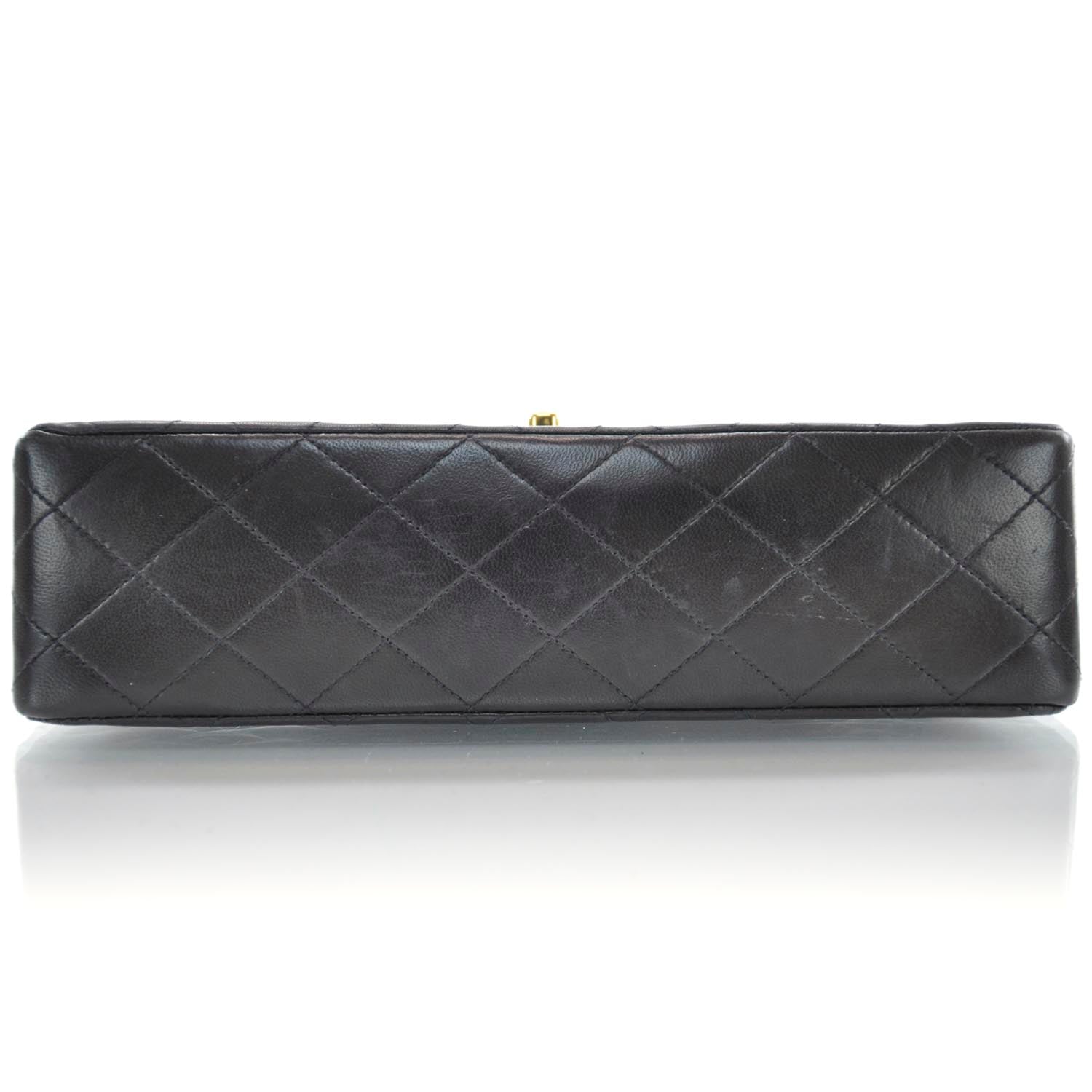 Chanel Lambskin Medium Double Flap Black 6 of 11