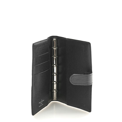 Louis Vuitton Epi Small Ring Agenda Cover Black 5 of 6