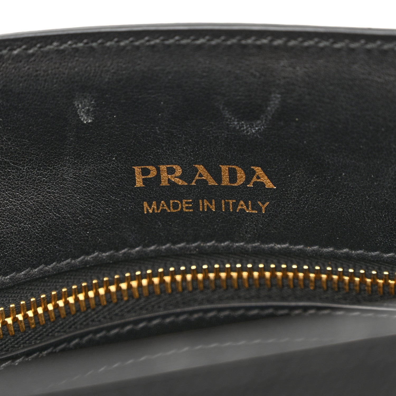 Prada Saffiano Cuir Calfskin Large Double Handle Bag Black Fuoco 6 of 10
