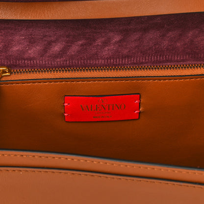 Valentino Garavani Calfskin The Rope Crossbody Bag Saddle Brown 6 of 9