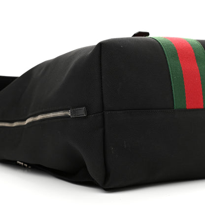 Gucci Techno Canvas Web Single Buckle Backpack Black 9 of 16