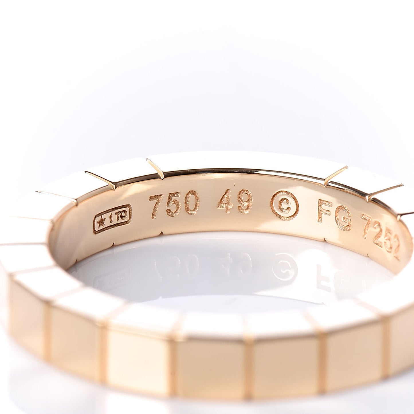 18K Yellow Gold Lanieres Ring 49 4.75