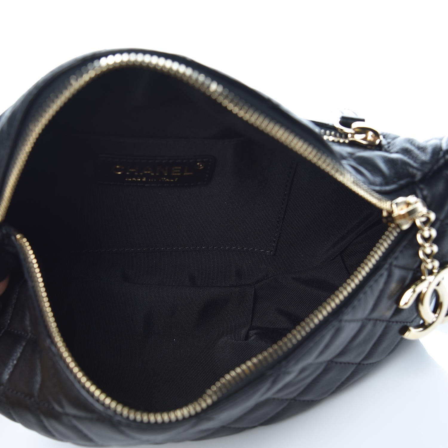 Chanel Calfskin Quilted Belt Me Up Waist Bag Black 5 of 8