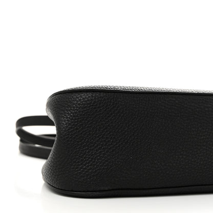 The Row Grained Calfskin Alger Shoulder Bag Black 8 of 9