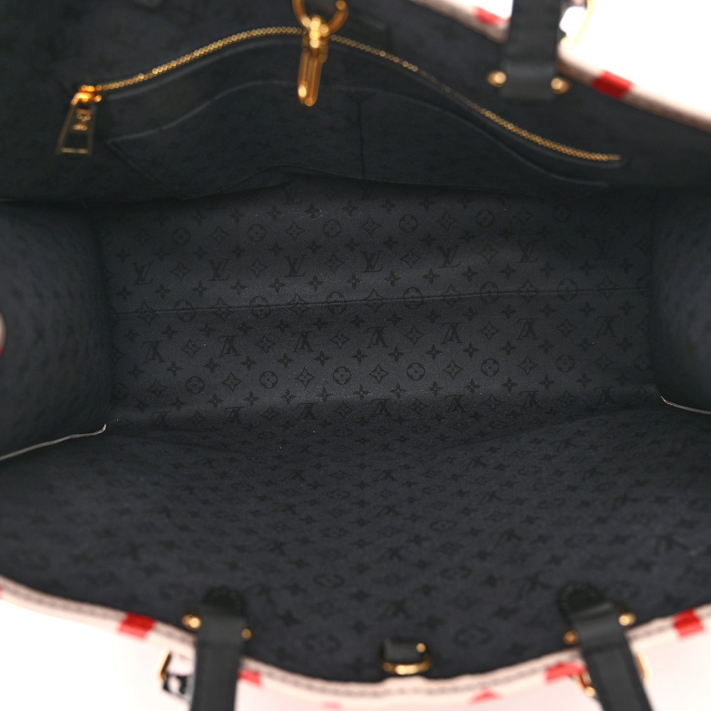 Monogram Giant Crafty Onthego GM Creme Rouge Black