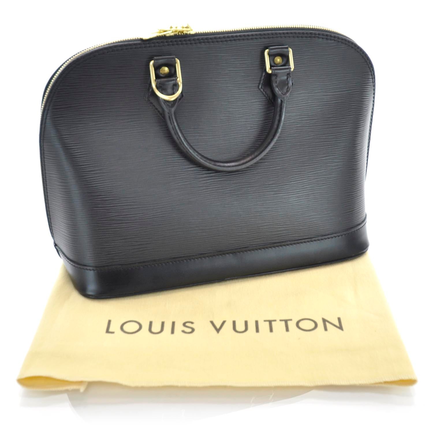 Louis Vuitton Epi Alma Black 3 of 10