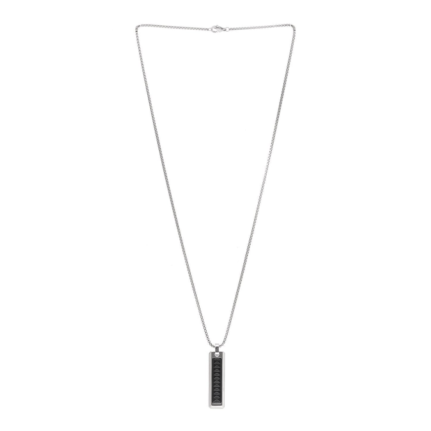 Stainless Steel Titanium Paloma Picasso Caliper Bar Pendant Necklace