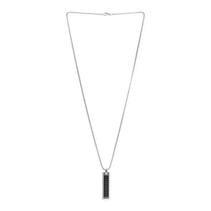 Tiffany Stainless Steel Titanium Paloma Picasso Caliper Bar Pendant Necklace 3 of 4