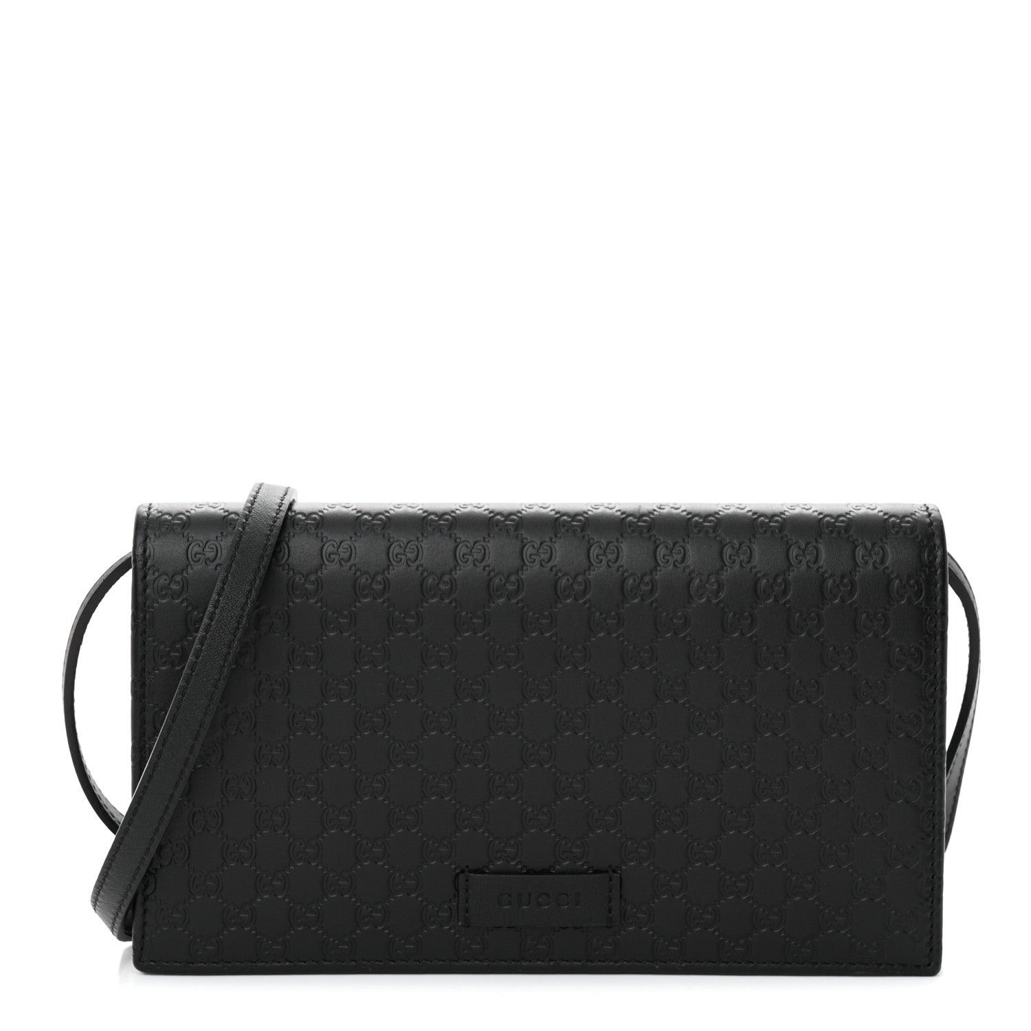 Gucci Microguccissima Crossbody Wallet Black 1 of 14