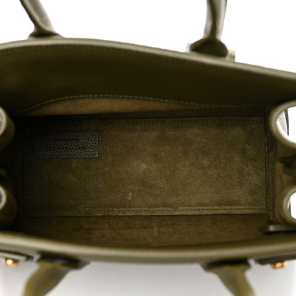 Saint Laurent Grained Calfskin Nano Supple Sac De Jour Green 5 of 10