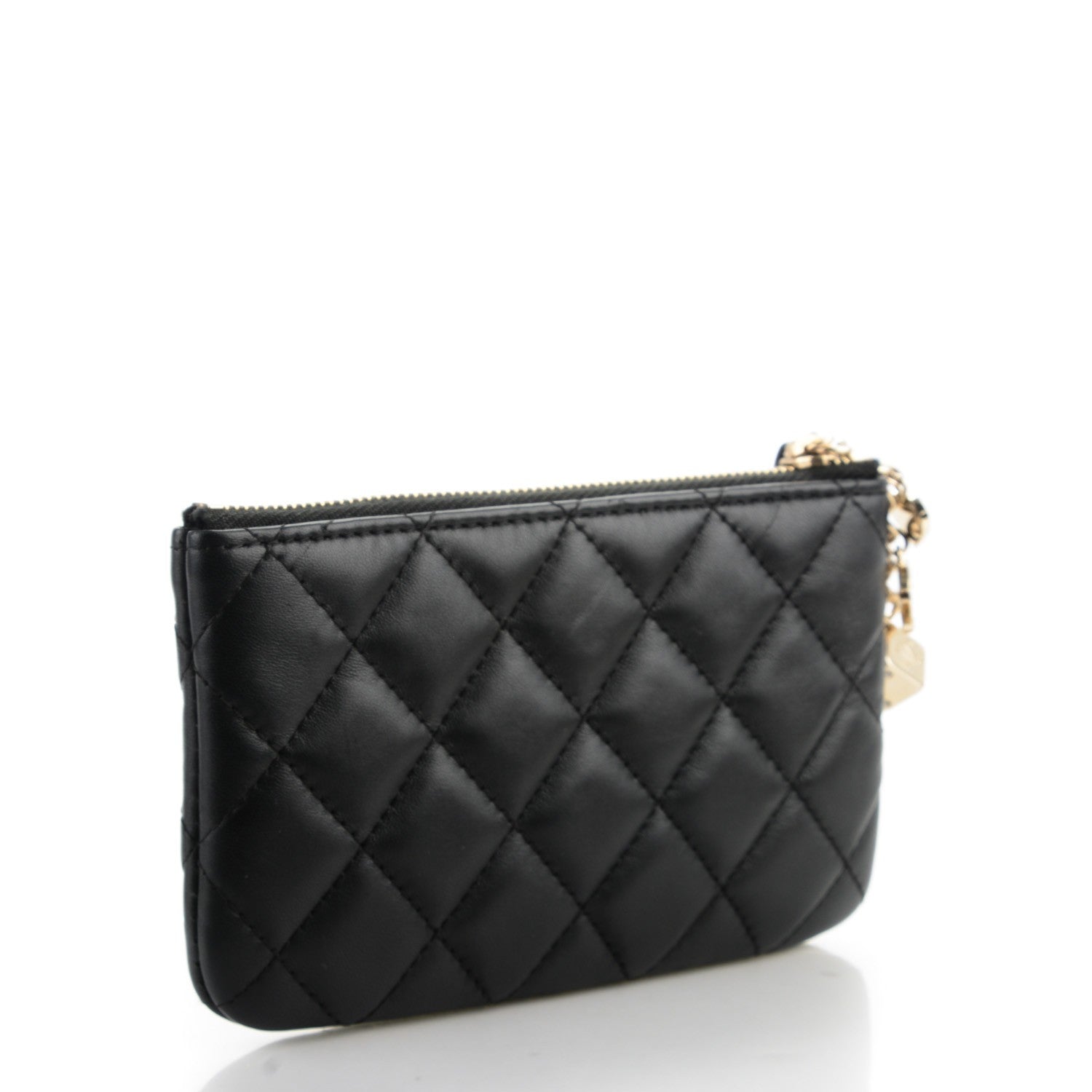 Chanel Lambskin Quilted Casino Coin Purse Black 3 of 7