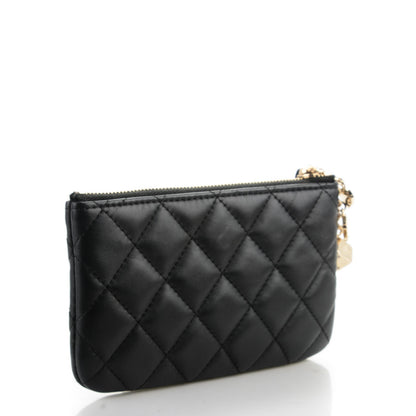 Chanel Lambskin Quilted Casino Coin Purse Black 3 of 7