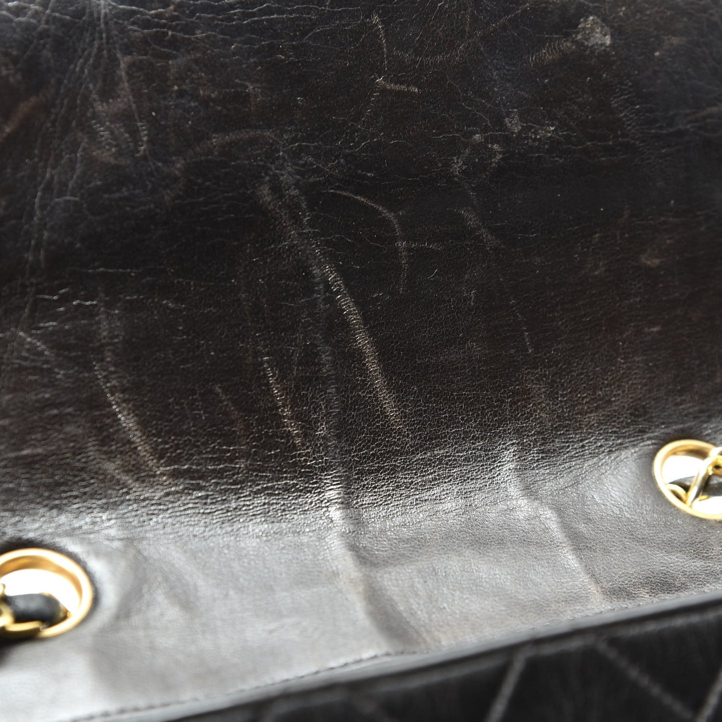 Lambskin Quilted Medium Single Flap Black