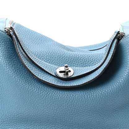Hermes Taurillon Clemence Lindy 30 Bleu Jean 8 of 10