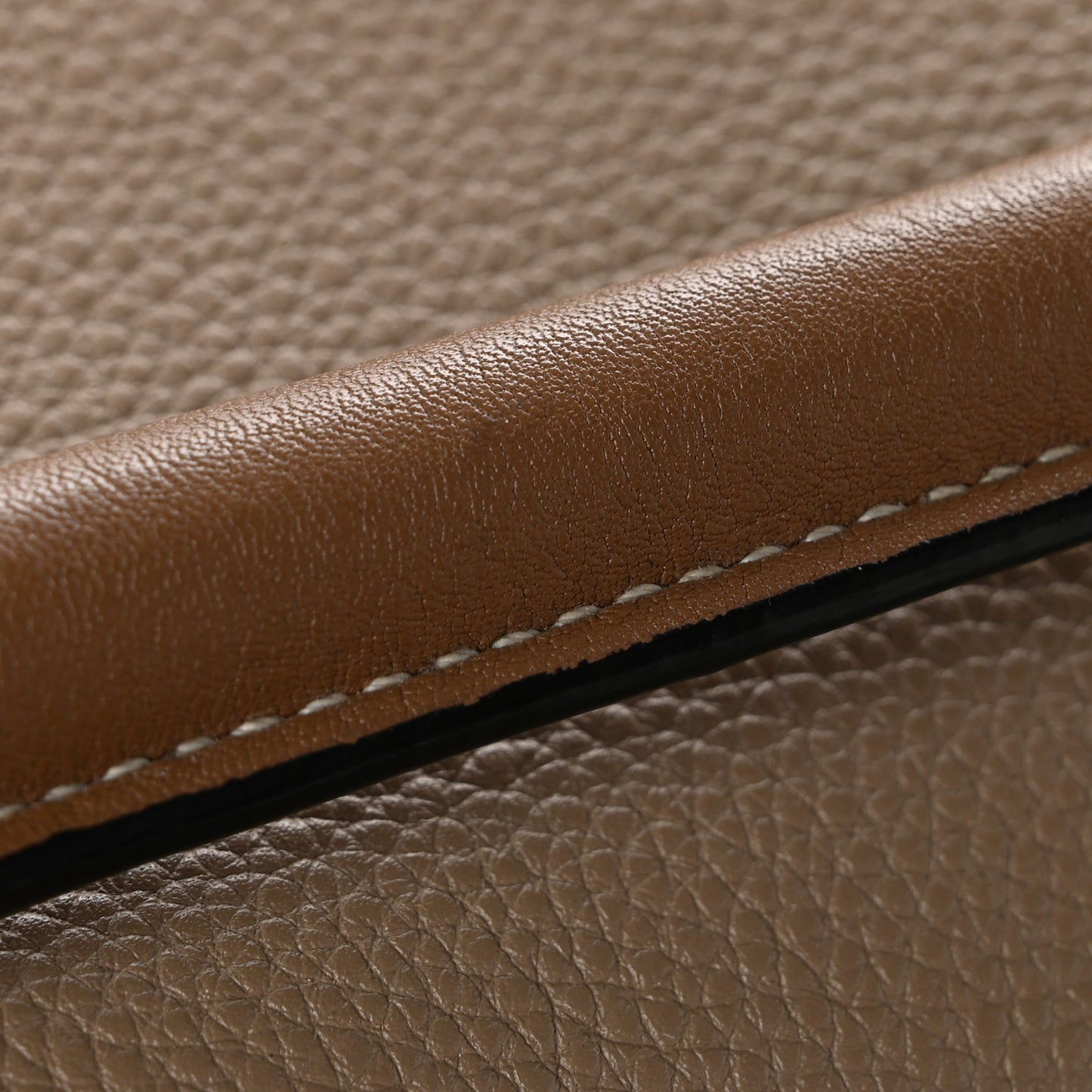 Grained Calfskin Small Puzzle Bag Sand Mink