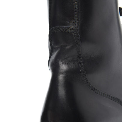 Chanel Lambskin Combat Boots 39 Black 12 of 18