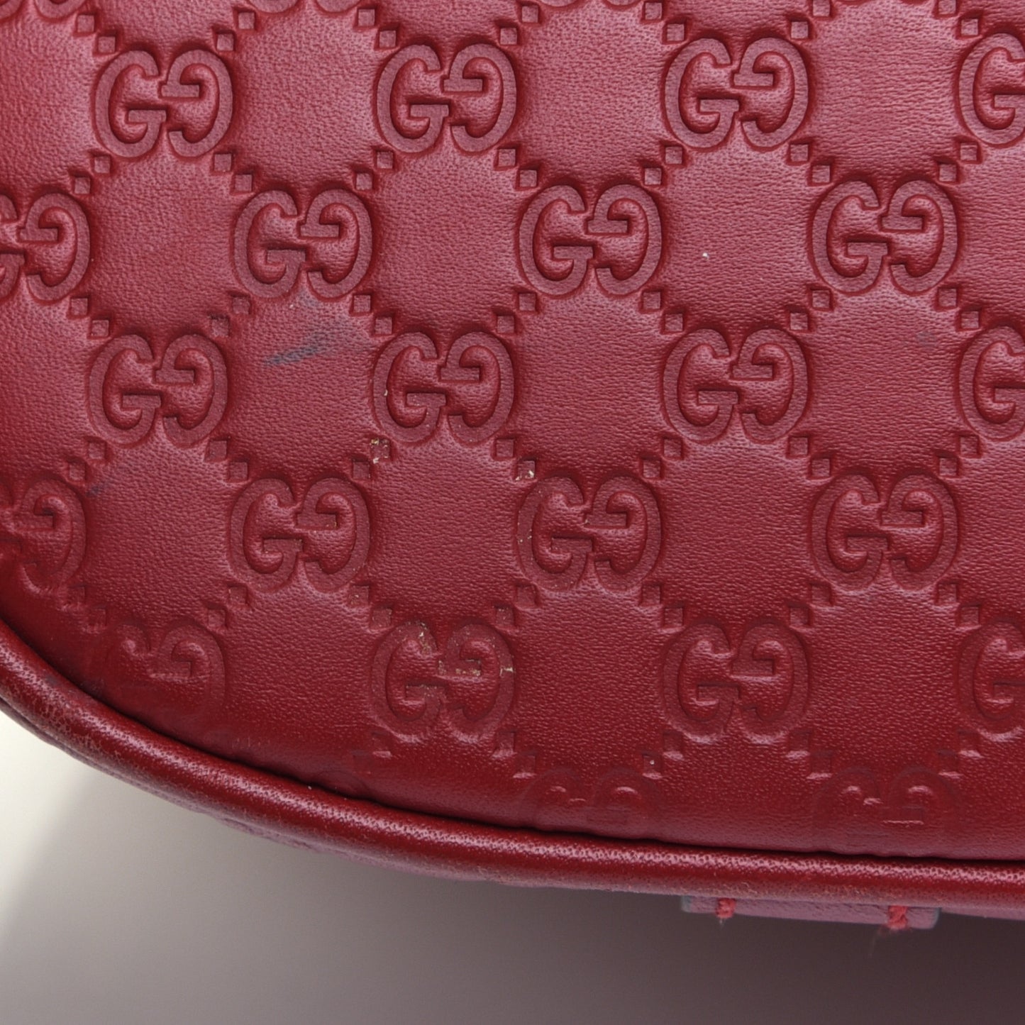 Soft Microguccissima Mini Dome Bag Rosso