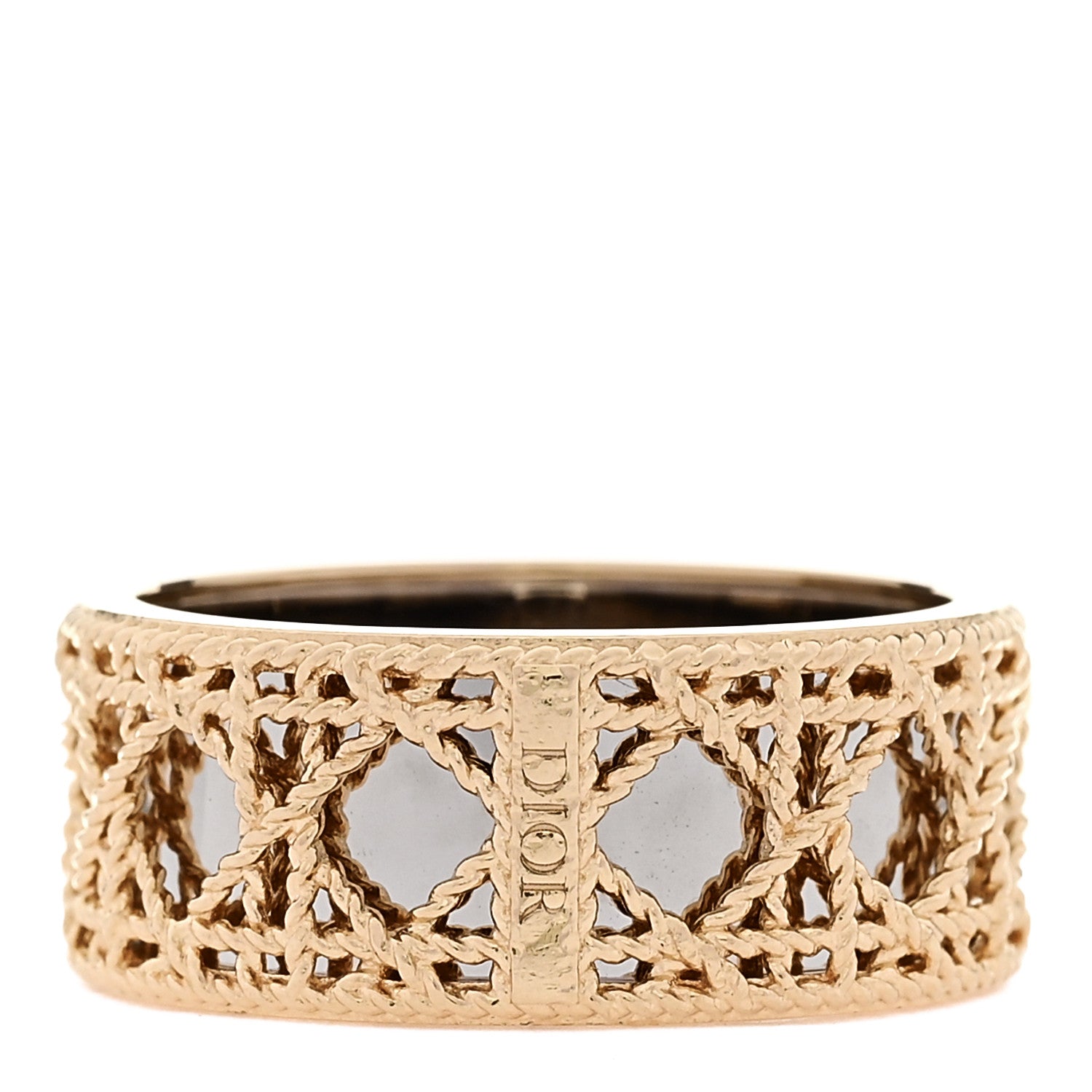 Christian Dior 18K Yellow White Gold My Dior Ring 59 8.75 3 of 5